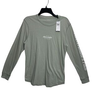 Abercombie &‎ Fitch long sleeve logo t-shirt, MEN’s Size SMALL